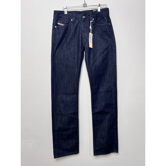 New Men’s Diesel Viper Regular Straight Jeans 27 X 32 Button Fly Denim Dark Blue